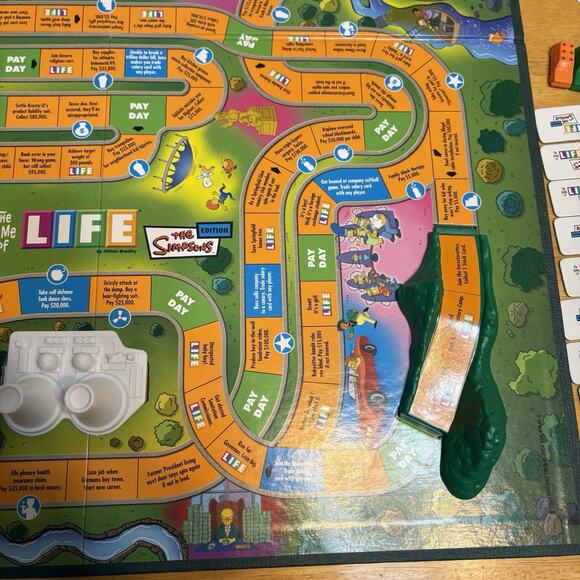 Hasbro Milton Bradley Board Game The Game‎ of Life Simpsons Ed Complete 2004 - Picture 4 of 16